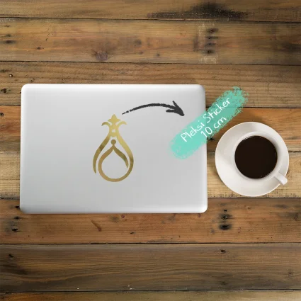 6'lı Gold Ayna Pleksi Sticker Seti - 4