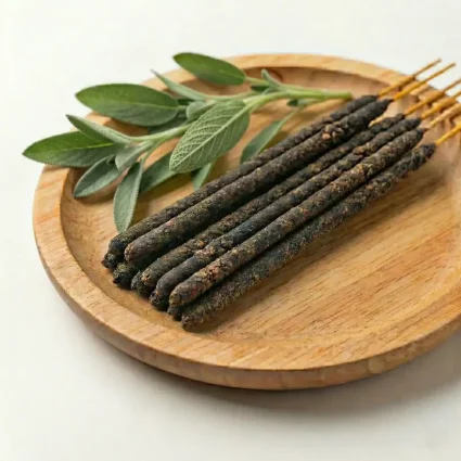 Adaçayı Kokulu Kaliteli Kalın Çubuk Tütsü