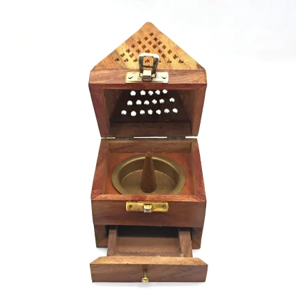 Ahşap Çekmeceli Konik Tütsülük M6 - 3