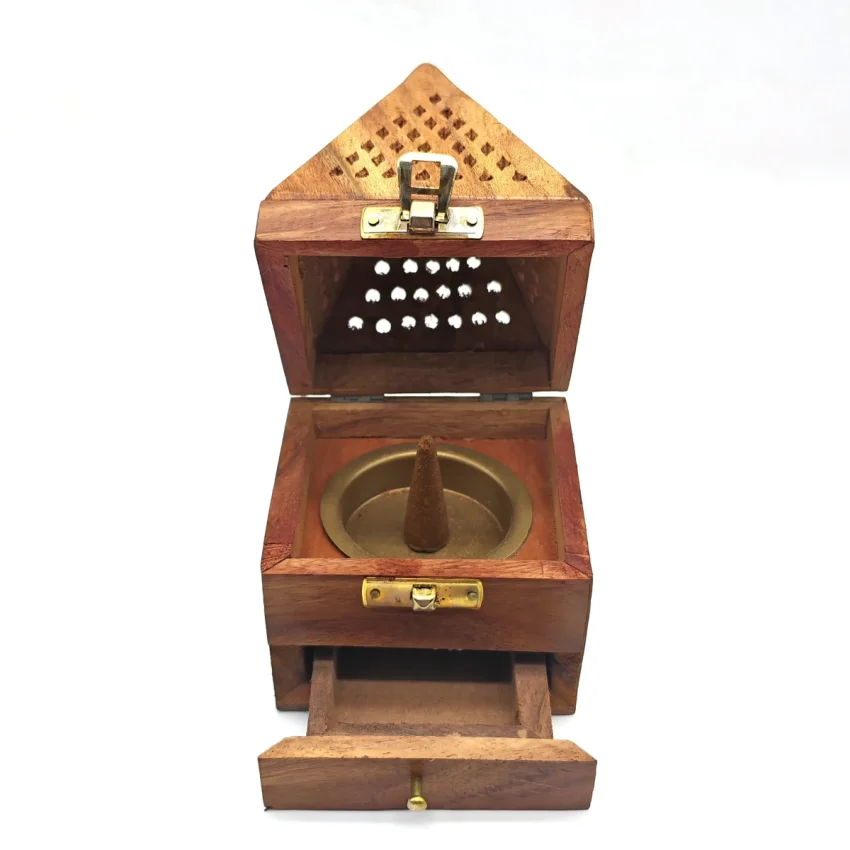 Ahşap Çekmeceli Konik Tütsülük M6 - 3