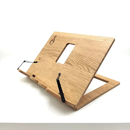 Ahşap Kitap Okuma Standı Büyük Boy 33X26 cm - Serhendi Logolu - Karina Nida M3 - 4