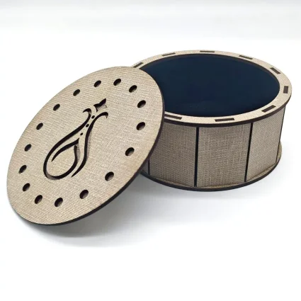 Ahşap Vizon Hatme Kutusu - Hacegan - Serhendi Logolu