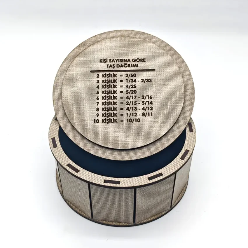 Ahşap Vizon Hatme Kutusu - Hacegan - Serhendi Logolu - 2