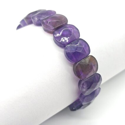 Amatist Doğal Taş Rolex Bileklik RM1 - Logosuz Ürünler