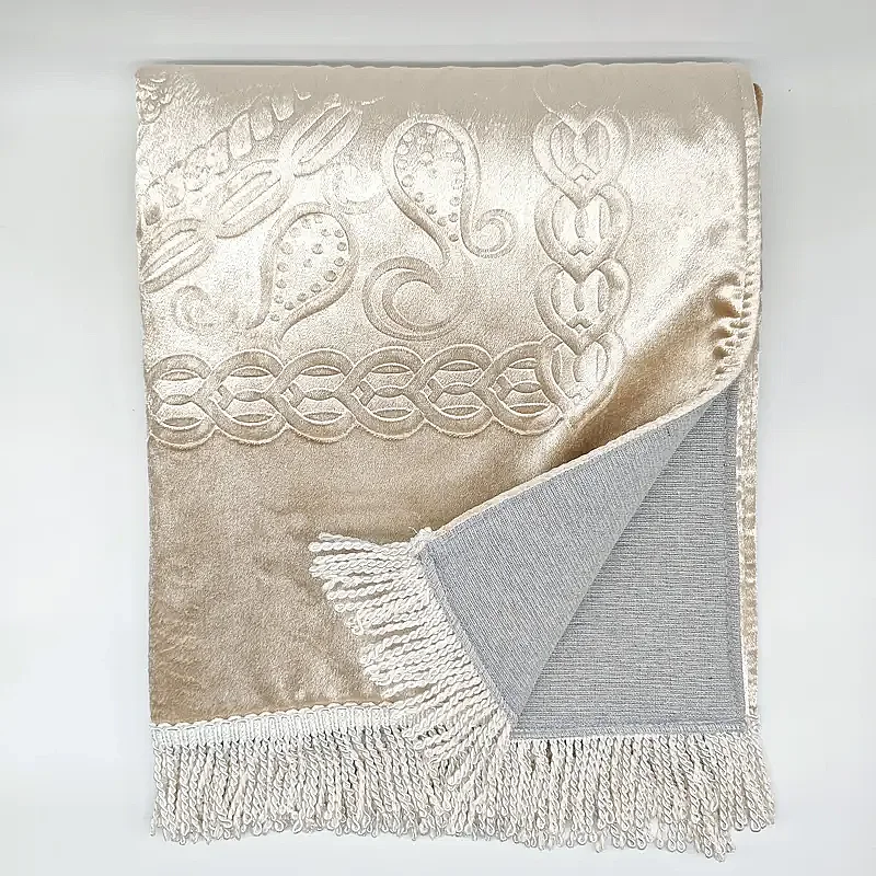 Astarlı Süngerli Kalın Platinyum Seccade 68x115 650 Gr Krem M1 - 2