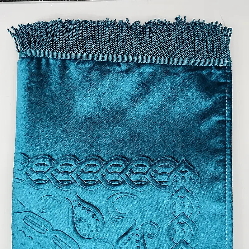 Astarlı Süngerli Kalın Platinyum Seccade 68x115 650 Gr Mavi M1 - 2