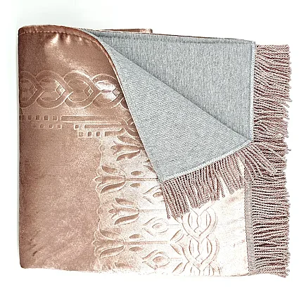 Astarlı Süngerli Kalın Platinyum Seccade 68x115 650 Gr Pembe M1 (1)