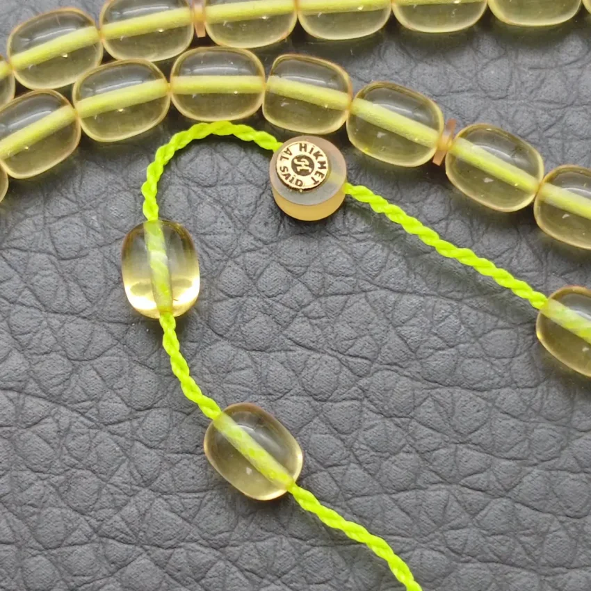 Ateş Kehribar Açık Seri Kapsül Kesim Tesbih HA34 - 2