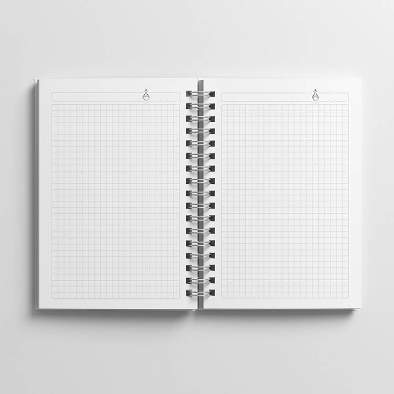 Mavi Halka Motifli Temalı Defter - İlk Günkü Aşkla - Serhendi Logolu - Bahar Temalı M4 - 3