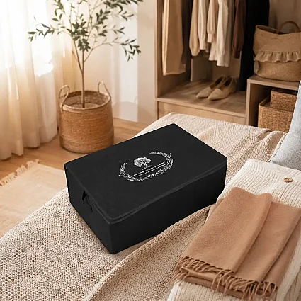 Bazaaltı Keçe Sandık Mega Siyah