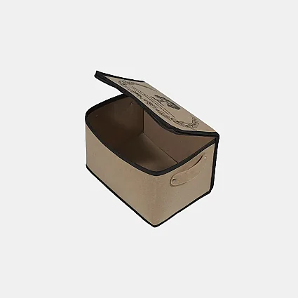 Bazaaltı Keçe Sandık Mini Bej - 3