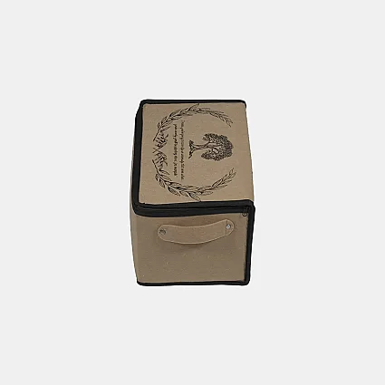 Bazaaltı Keçe Sandık Mini Bej - 5
