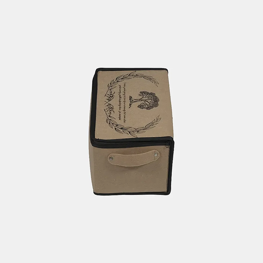 Bazaaltı Keçe Sandık Mini Bej - 5