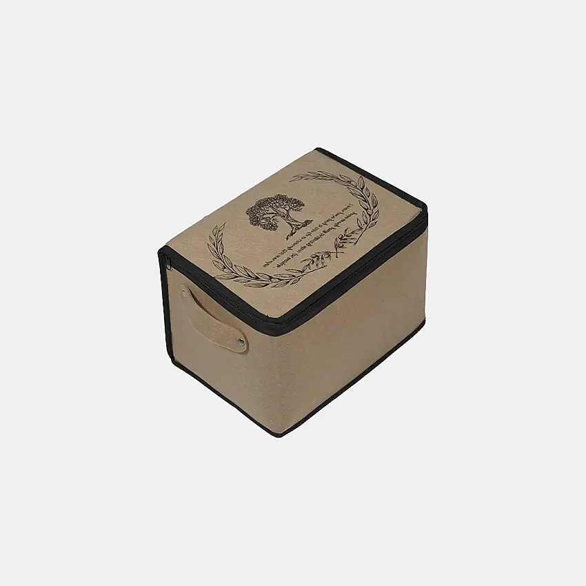 Bazaaltı Keçe Sandık Mini Bej - 6