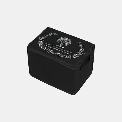 Bazaaltı Keçe Sandık Mini Siyah - 3