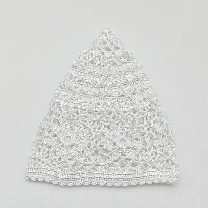 Beyaz El Örgü Takke - Tığ İşi Örme - M5 50B (1)