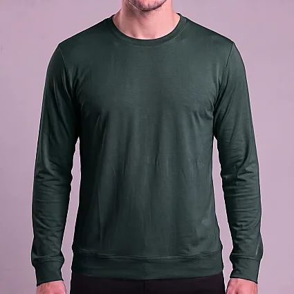 Bisiklet Yaka Siro Uzun Kol Sweatshirt Petrol Rengi CHT