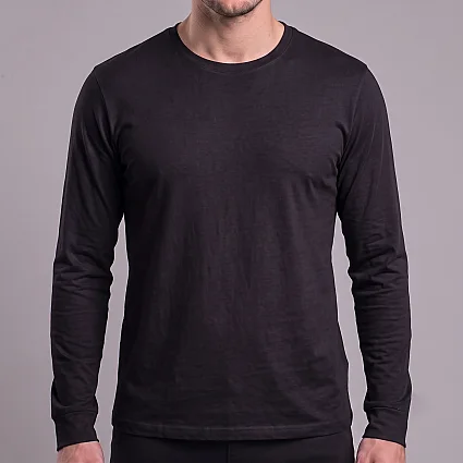 Bisiklet Yaka Siro Uzun Kol Sweatshirt Siyah CHT