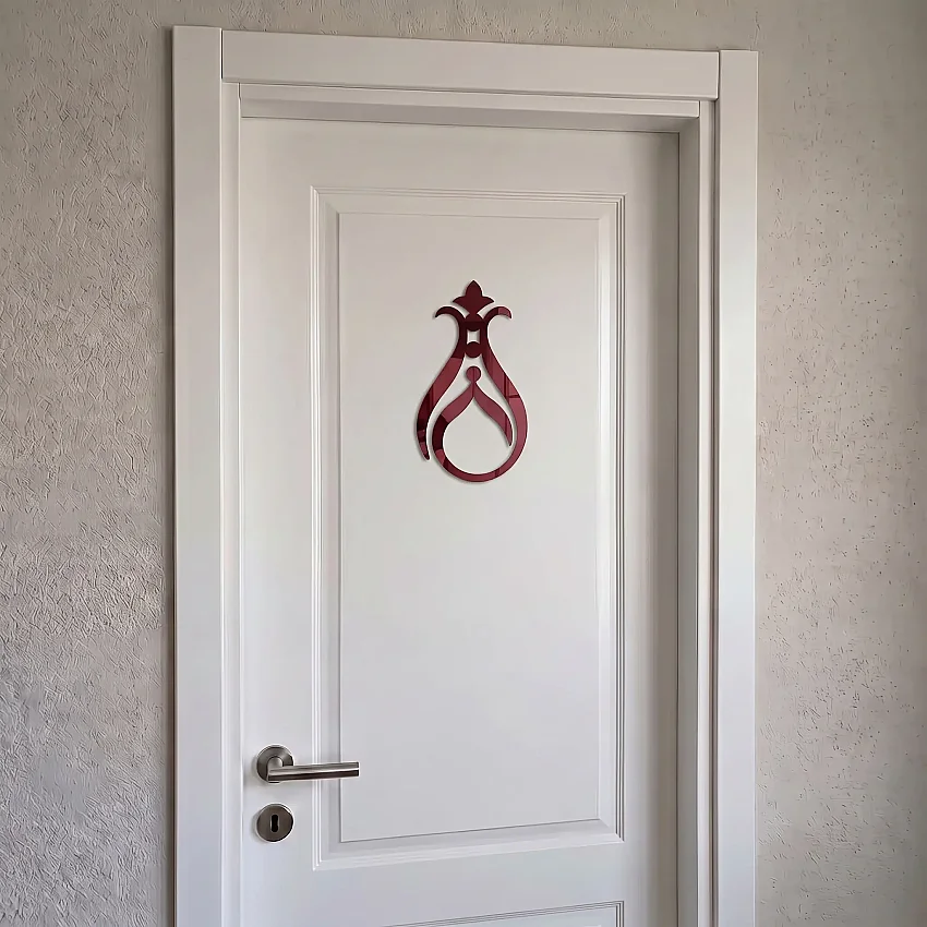Bordo Ayna Pleksi Sticker 20 cm - 2