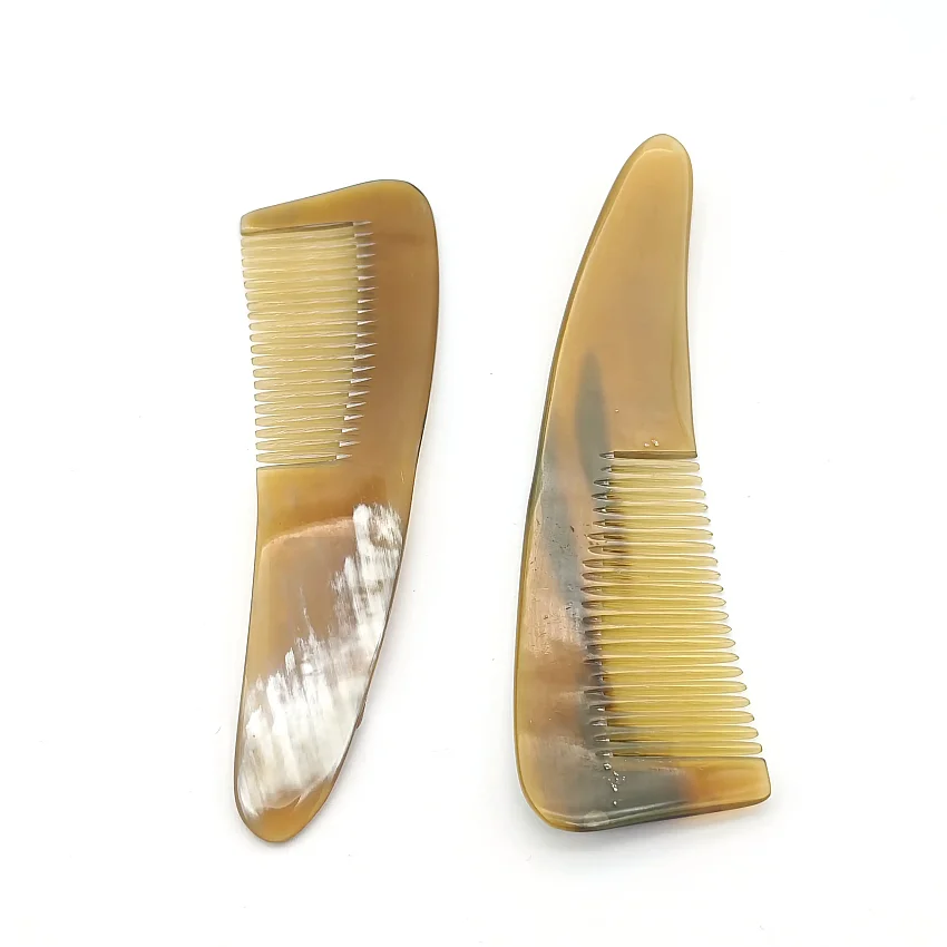 Boynuz Tarak 16 cm Düz Saplı Açık Renk B1 - 2