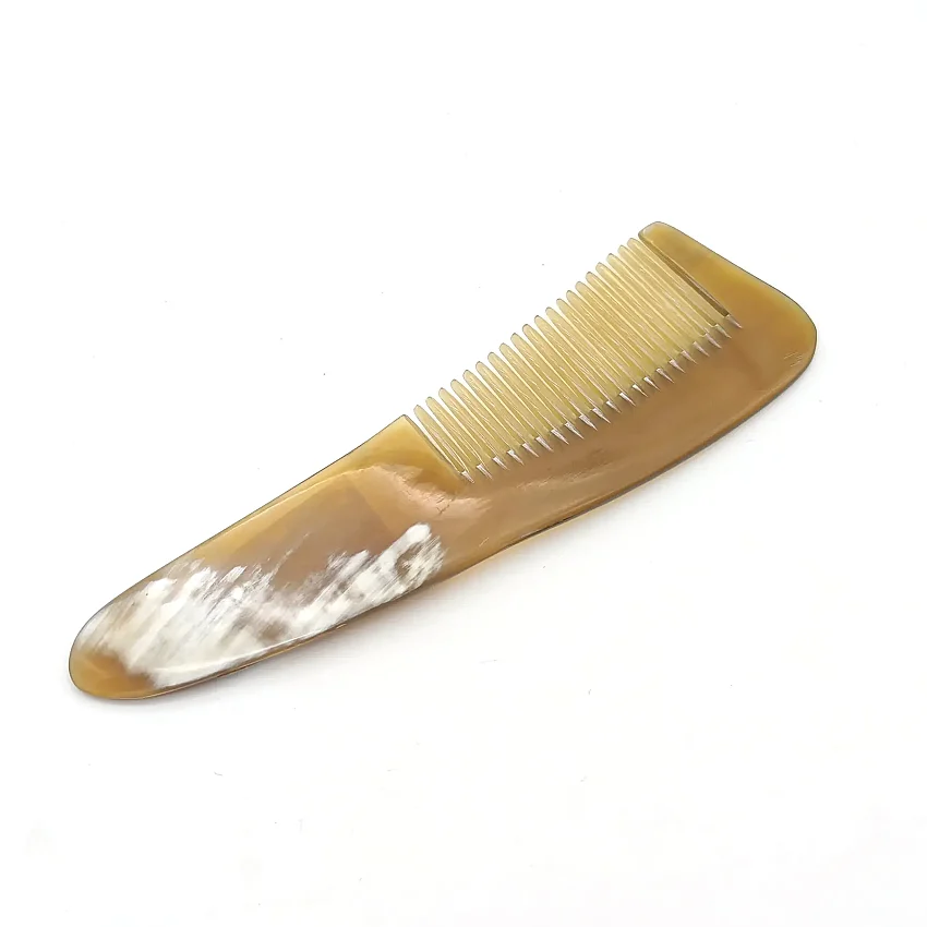 Boynuz Tarak 16 cm Düz Saplı Açık Renk B1 - 1