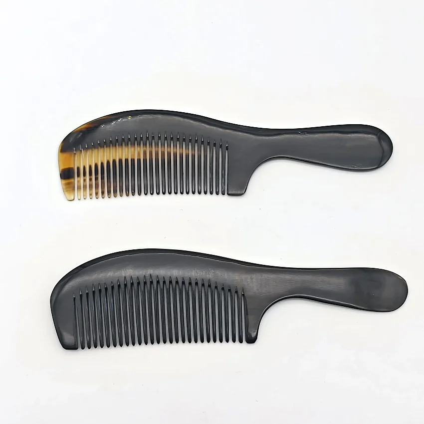 Boynuz Tarak 20 cm Saplı Koyu Renk B7 - 2