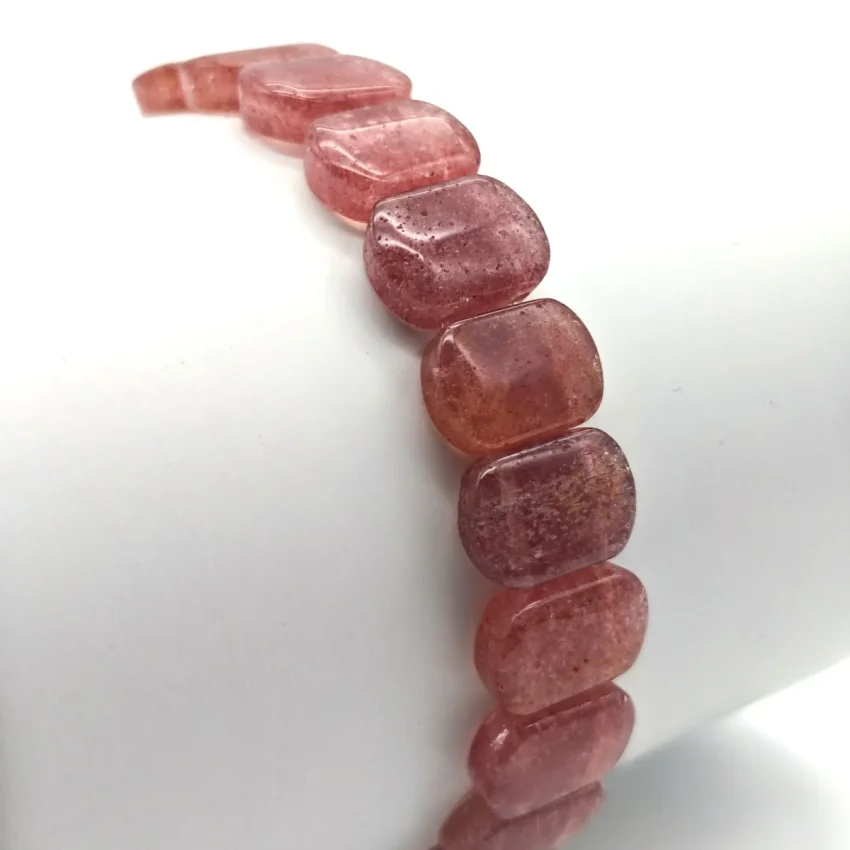 Çilek Kuvars Doğal Taş Bileklik CP1 - 1