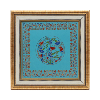 Çini Koleksiyonu Kütahya Çini Tablo 30*30 Lale - 1