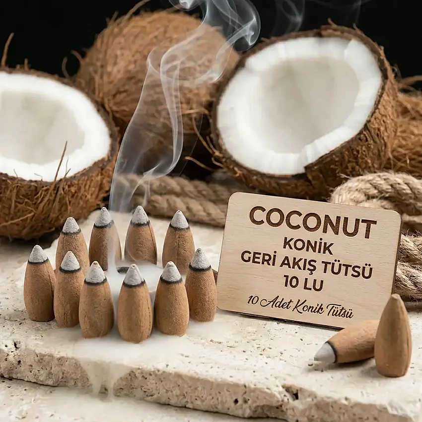 Coconut Konik Geri Akış Tütsü 10 Lu - 1