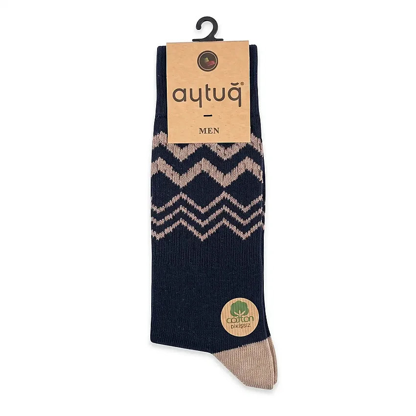 Cotton Dikişsiz Çorap 22419 Koyu Lacivert - 1