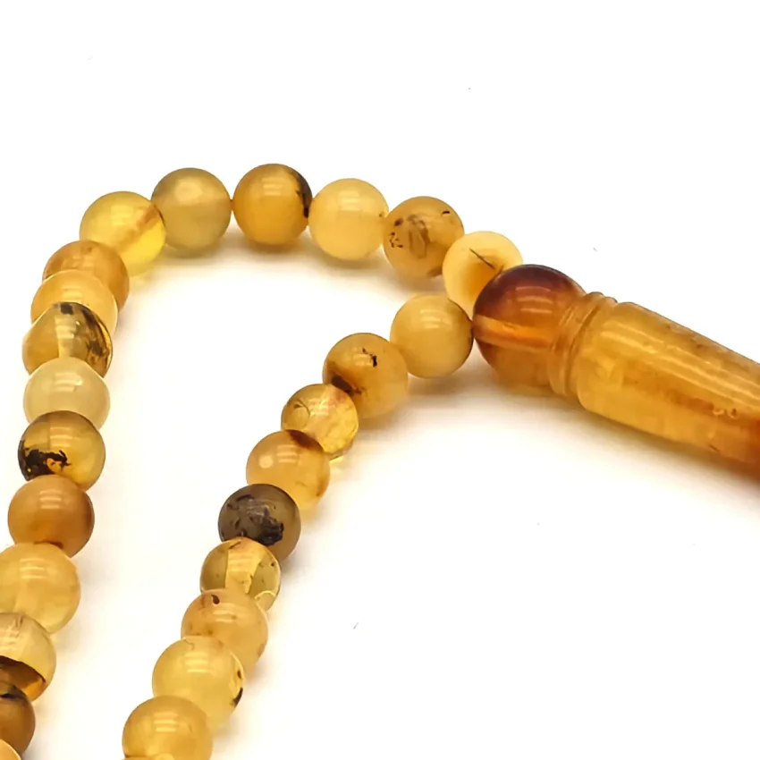 Damla Özel Kehribar Tesbih 99 lu - 5