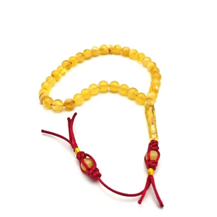 Damla Özel Kehribar Tesbih Bilek Boy 33 lü BR1