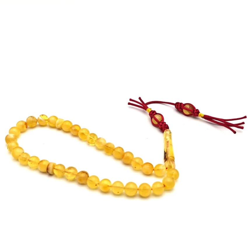 Damla Özel Kehribar Tesbih Bilek Boy 33 lü BR1 - 2