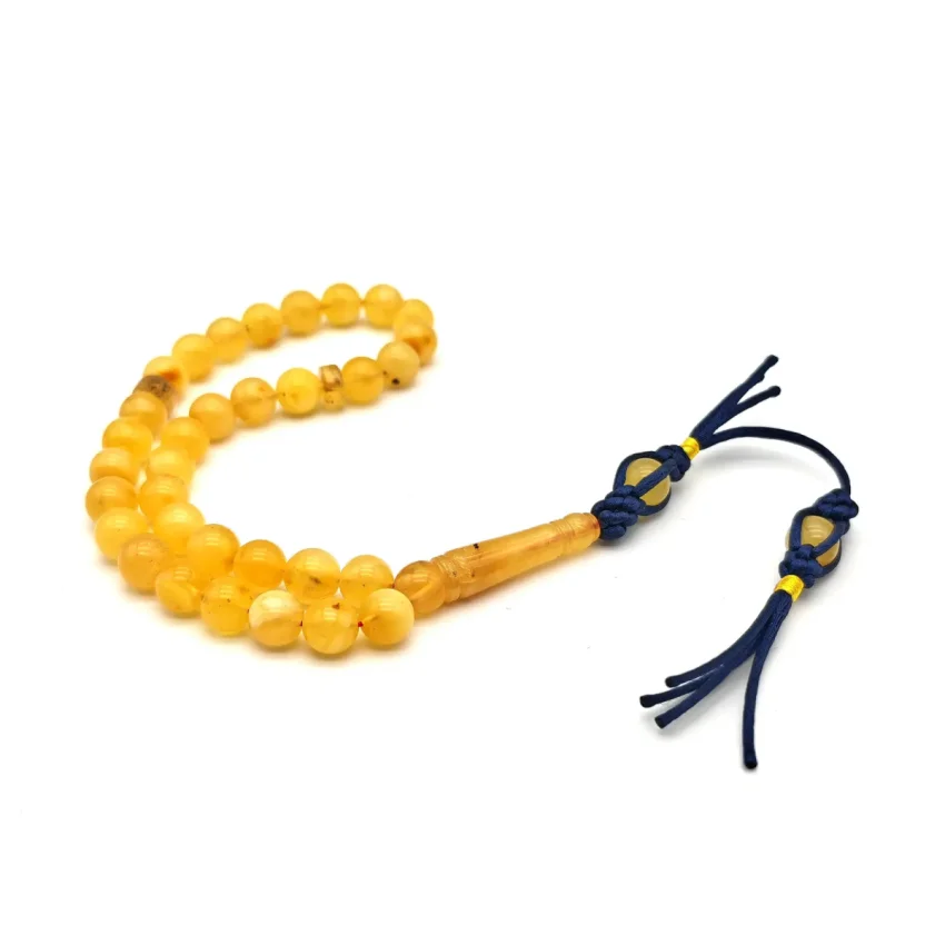 Damla Özel Kehribar Tesbih Bilek Boy 33 lü LC1 - 1