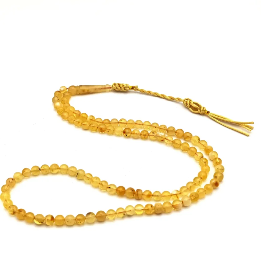 Damla Özel Kehribar Tesbih 99 lu AL1 - 2