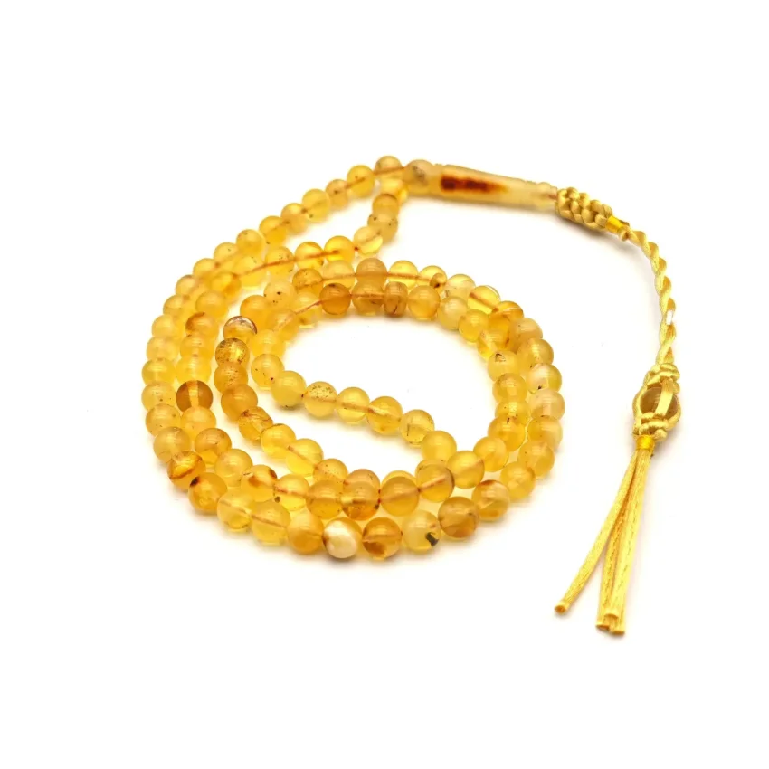 Damla Özel Kehribar Tesbih 99 lu AL1 - 1