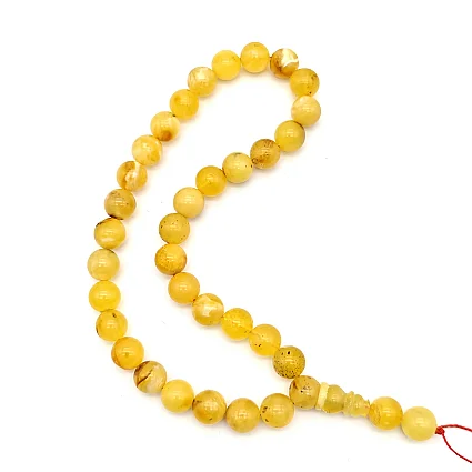 Damla Yerli Kehribar Tesbih Bilek Boy 33 lü KR14