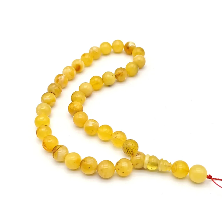 Damla Yerli Kehribar Tesbih Bilek Boy 33 lü KR19 - 2