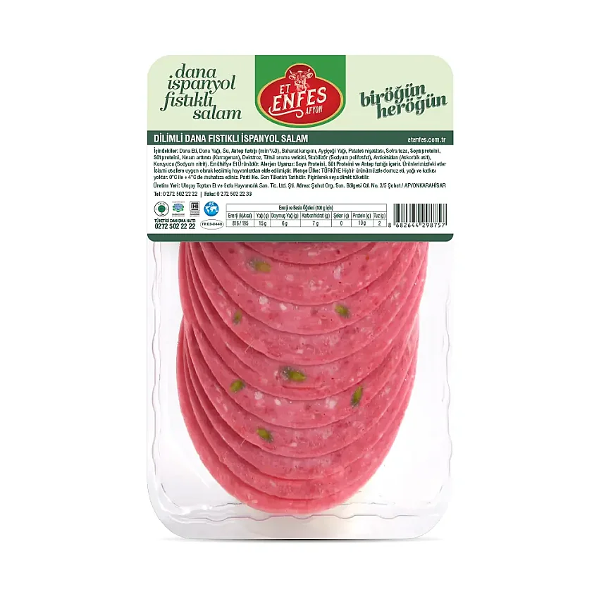 Dana Fıstıklı Dilimli Salam 100 Gr - 1