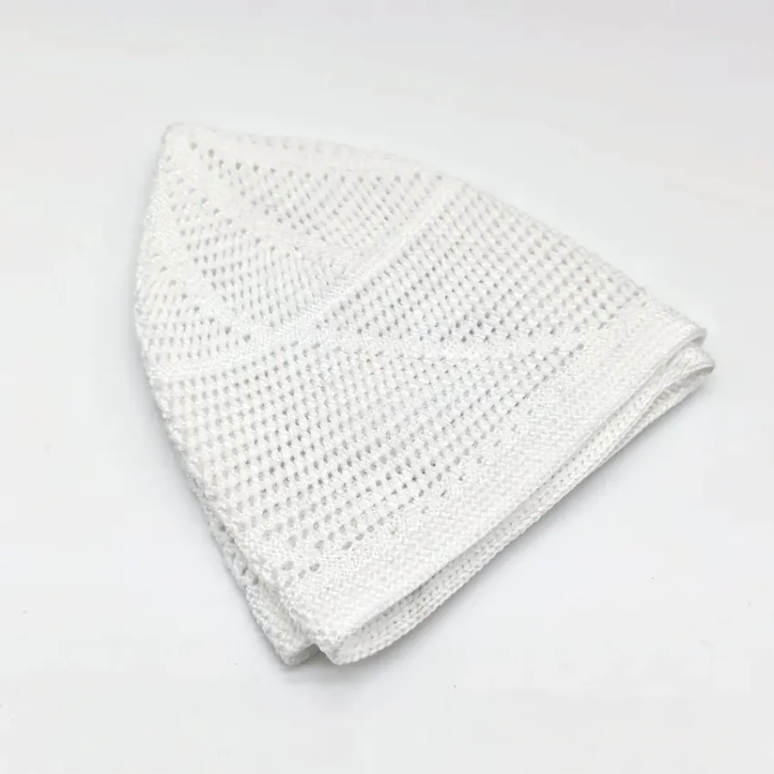 Dantel Örme Beyaz Takke - Gold M1 - 2