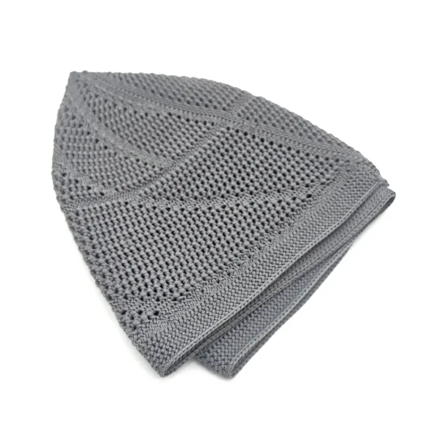 Dantel Örme Gri Takke - Gold M1 - 2