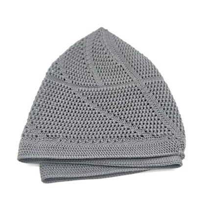 Dantel Örme Gri Takke - Gold M1