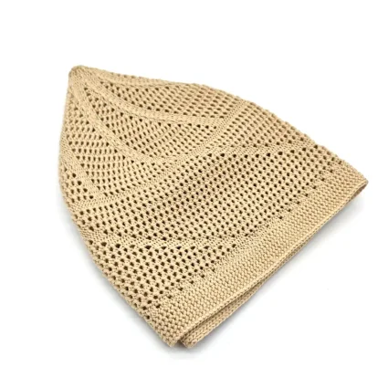 Dantel Örme Krem Takke - Gold M1 (1)