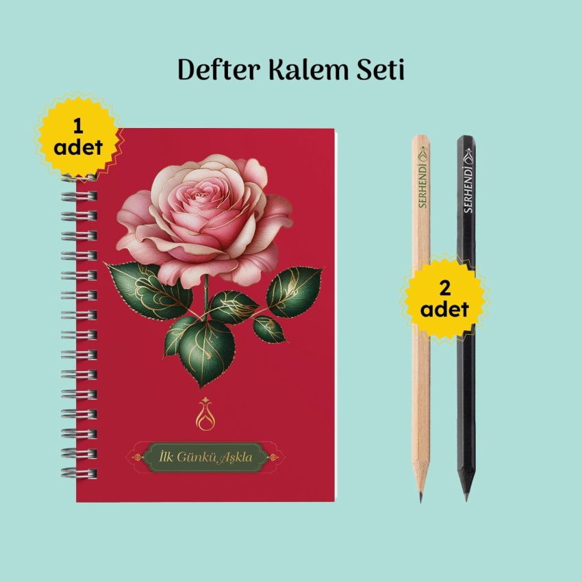 Defter ve Kalem Seti Serhendi Logolu M1 - 1
