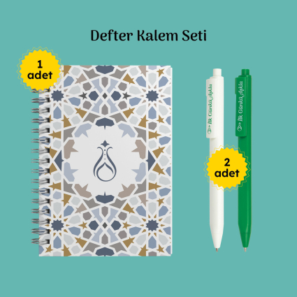 Defter ve Kalem Seti Serhendi Logolu M8 - 1