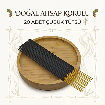 Doğal Ahşap Kokulu - Palo S. - Çubuk Tütsü 25 Gr 20 Adet