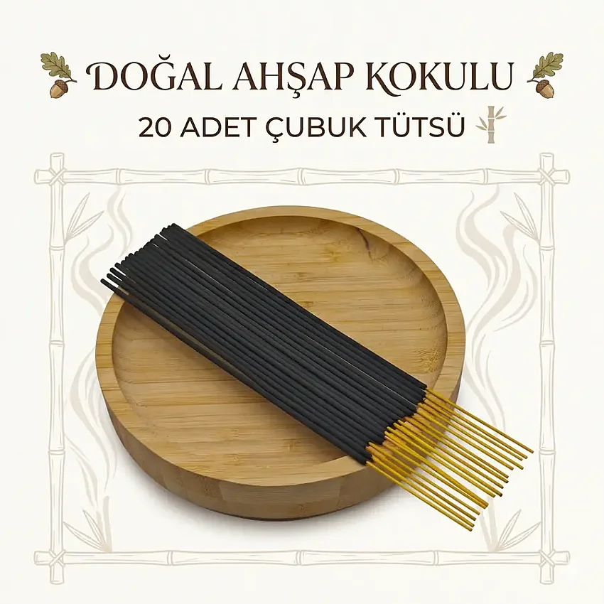 Doğal Ahşap Kokulu - Palo S. - Çubuk Tütsü 25 Gr 20 Adet - 1