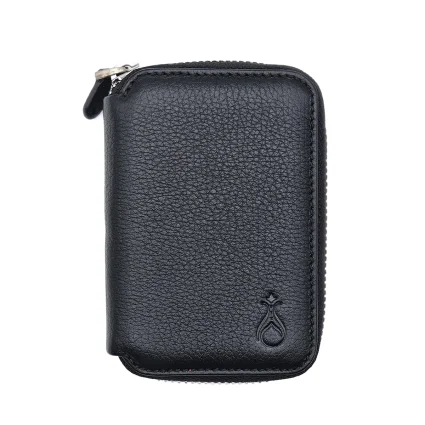 Fermuarlı Hakiki Deri Mini Cüzdan Siyah M1 796 