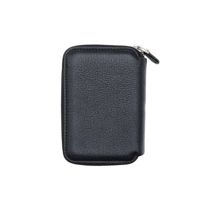 Fermuarlı Hakiki Deri Mini Cüzdan Siyah M1 796 - 3