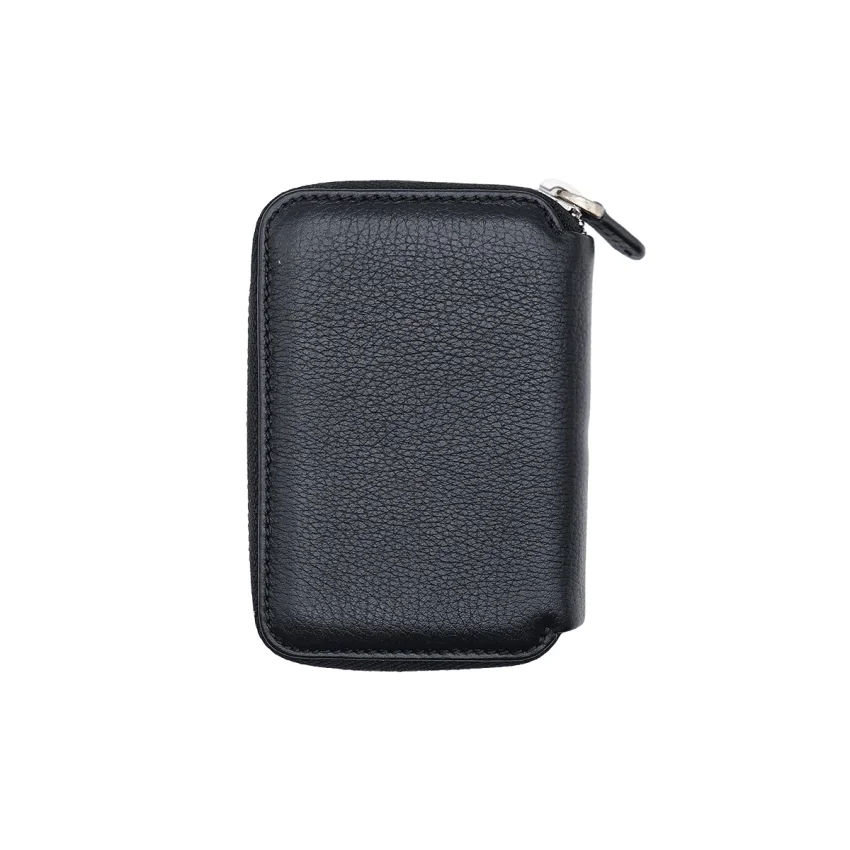 Fermuarlı Hakiki Deri Mini Cüzdan Siyah M1 796 - 3